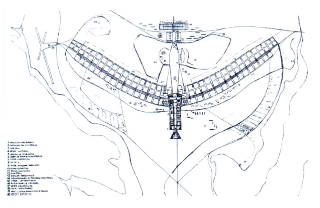 Projeto de Brasília feito por Lúcio Costa